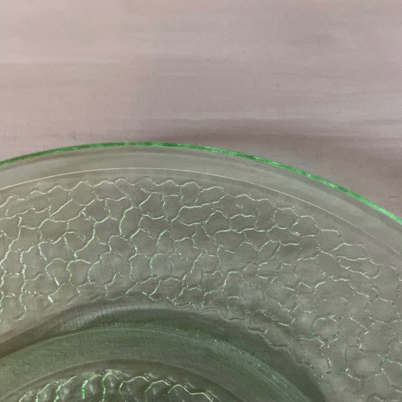 🌟VINTAGE🌟 Depression Era L.E. Smith Crackle By Cracky Salad Plates Set of 5 - Picture 4 of 5